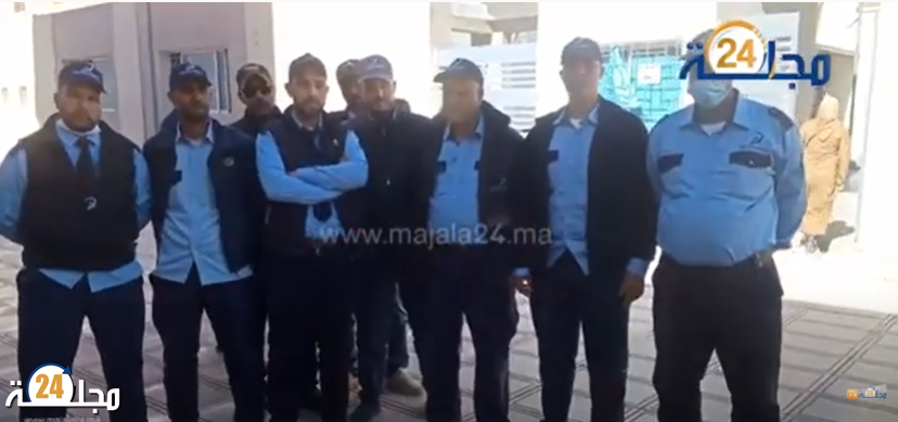 بالفيديو..الأمن الخاص بالمستشفى الإقليمي بابن جرير يخضون وقفة إنذارية للمطالبة بحقوقهم